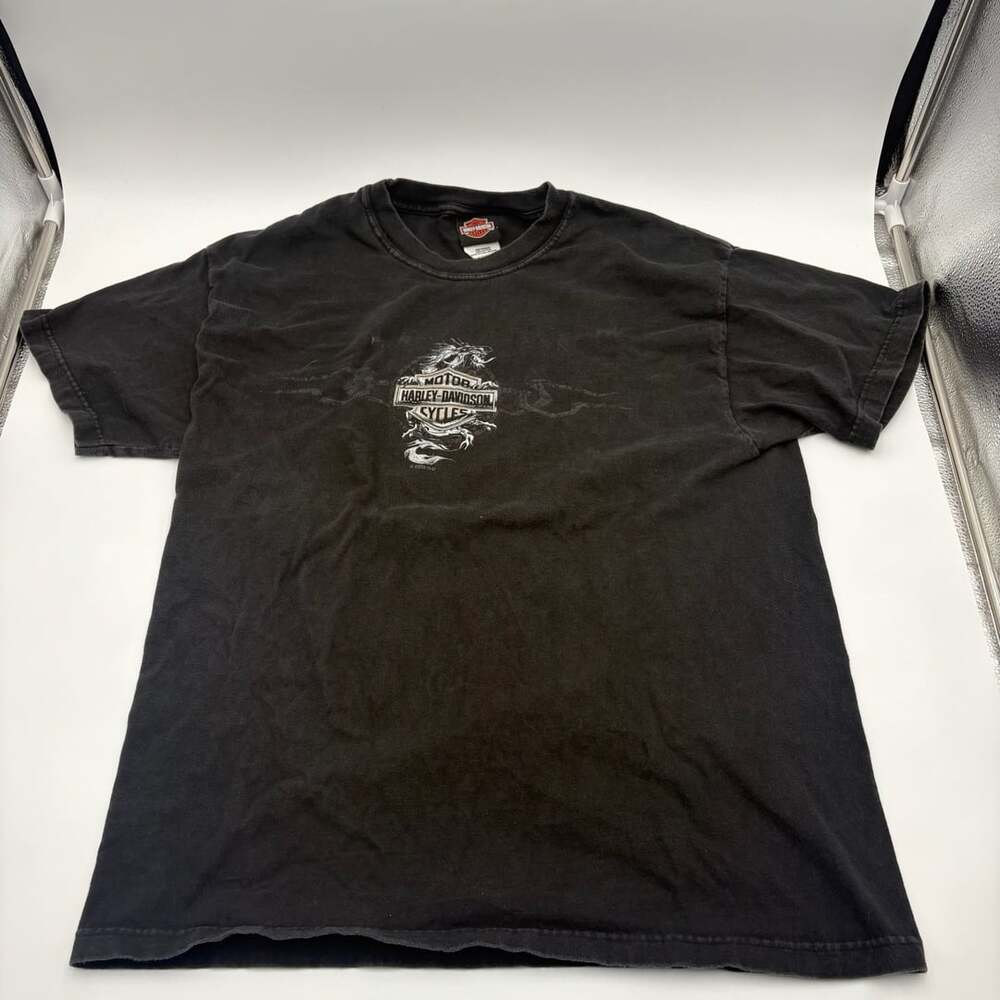Harley Davidson T-Shirt Size L Black Kickstart Colter Run Scottsdale Arizona